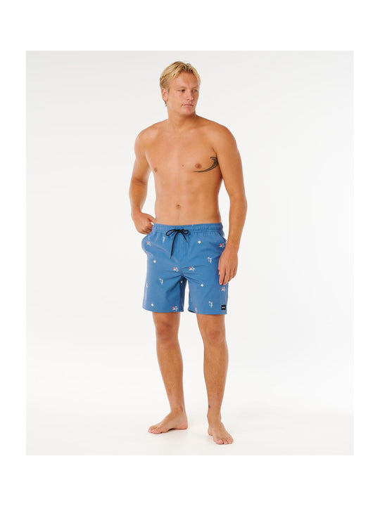 Boardshorty męskie RIP CURL Skelly Breach Volley niebieskie
