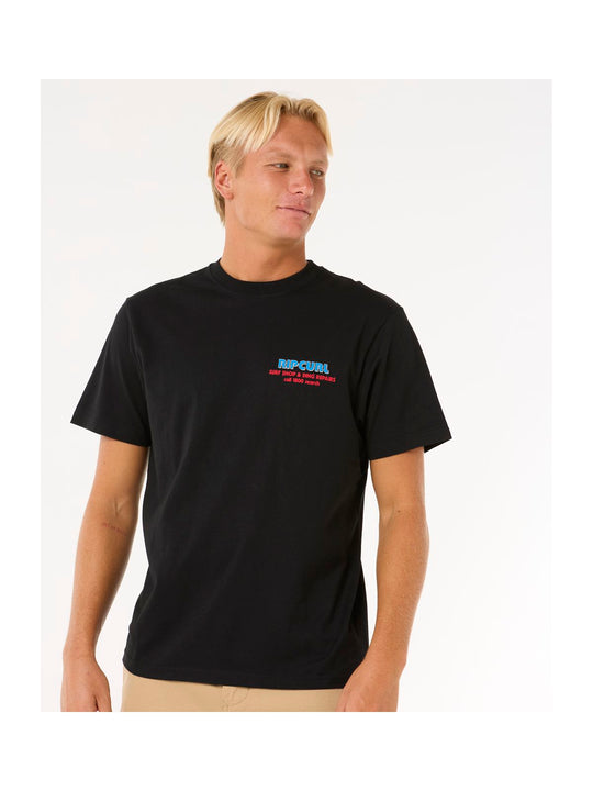 Koszulka RIP CURL Surf Revival Ding Repair Tee czarny
