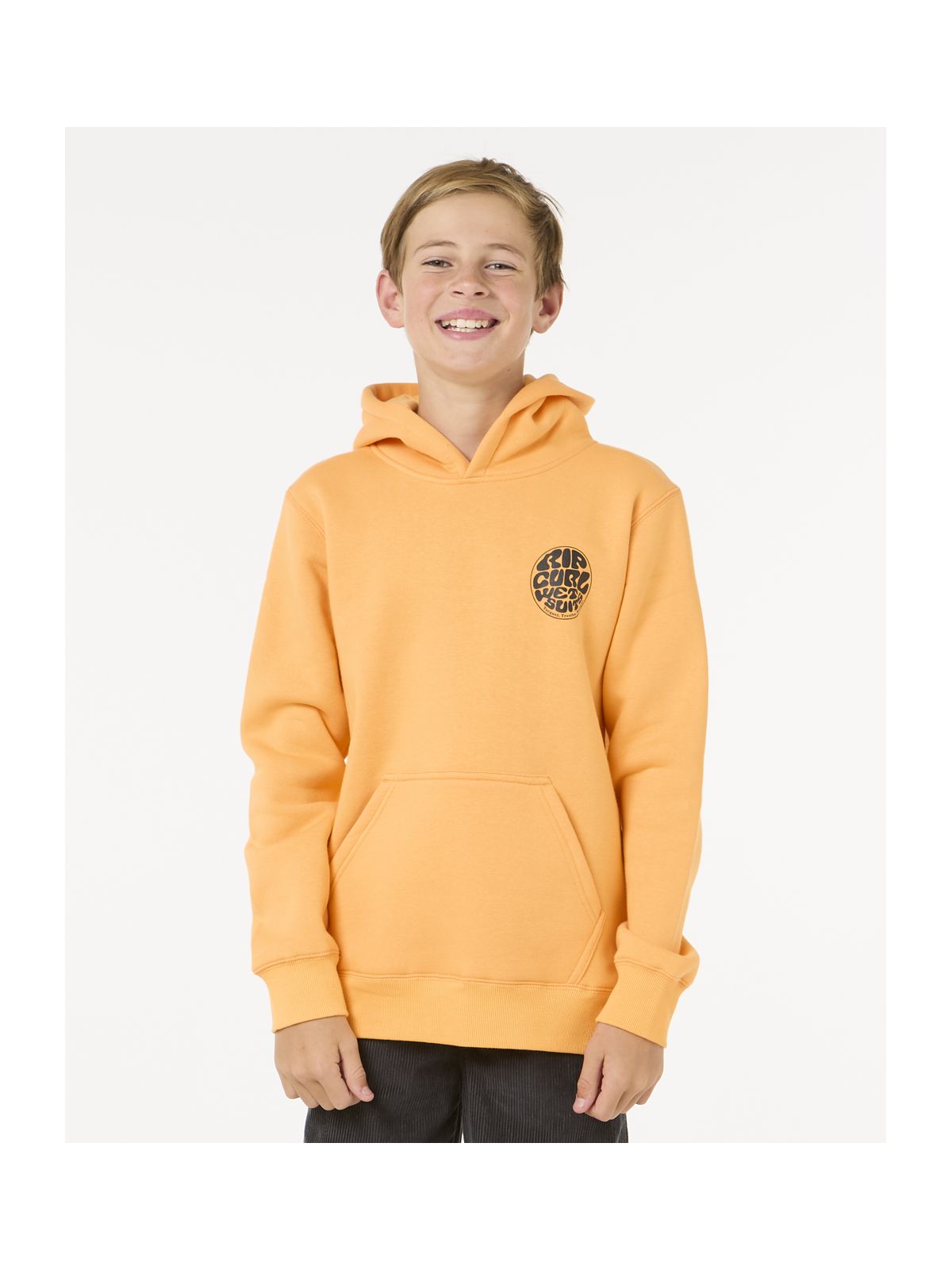 Bluza dziecięca RIP CURL Wetsuit Icon Hood-Kid pomarańczowa