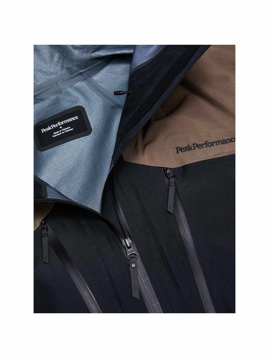 Kurtka narciarska męska PEAK PERFORMANCE Vertical GORE-TEX Pro 3L Shell Jacket czarna
