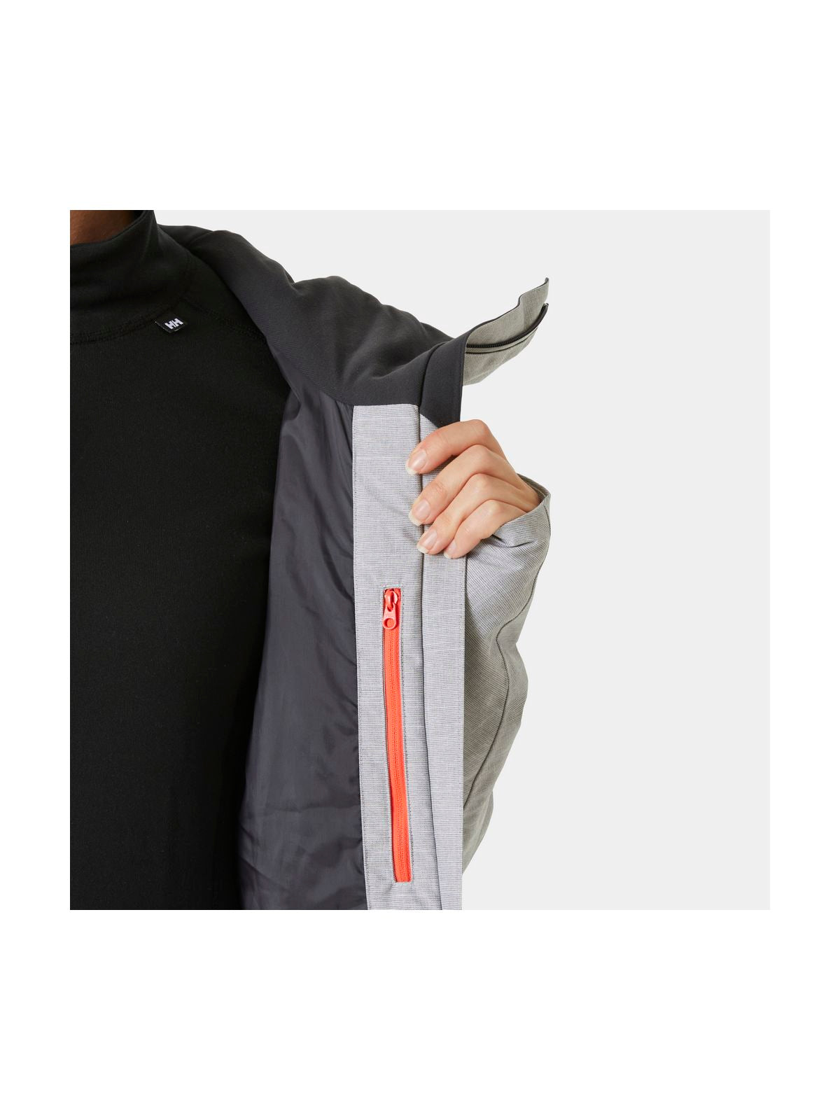 Kurtka narciarska damska HELLY HANSEN W POWDERQUEEN 3.0 JACKET szara