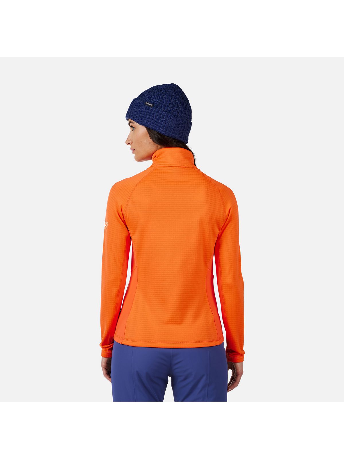 Bluza damska ROSSIGNOL W Blackside Mix HZ Fleece pomarańczowa
