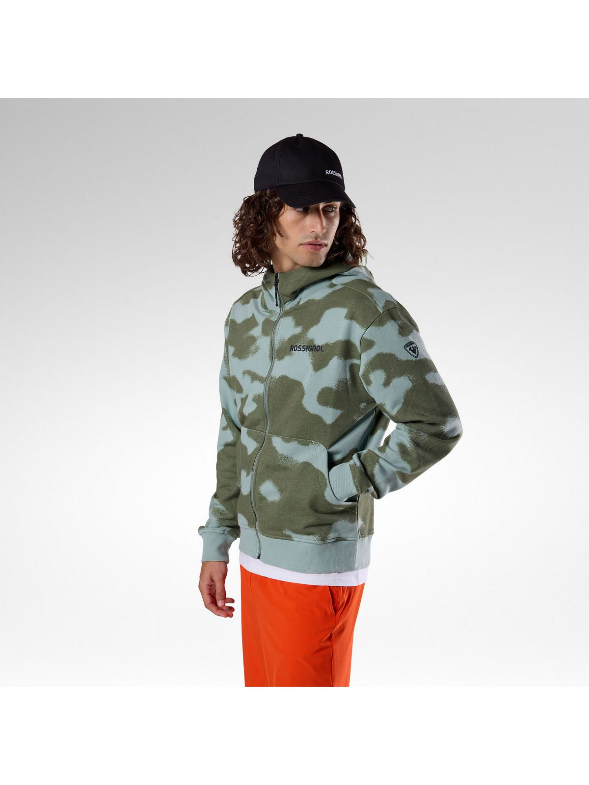Bluza męska ROSSIGNOL M Logo Fzh zielona