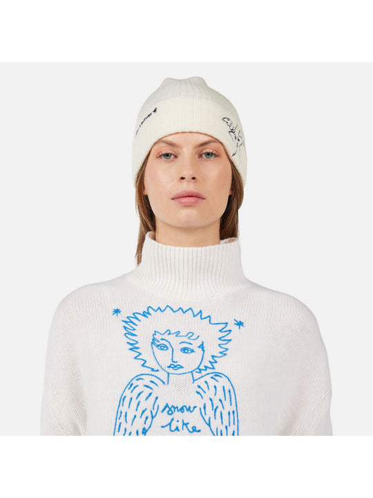 Sweter damski ROSSIGNOL W JCC SNOW ANGELS PULL biały
