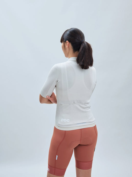 Koszulka rowerowa damska POC W’s Thermal Lite Jersey beżowa - Adventure Sports

