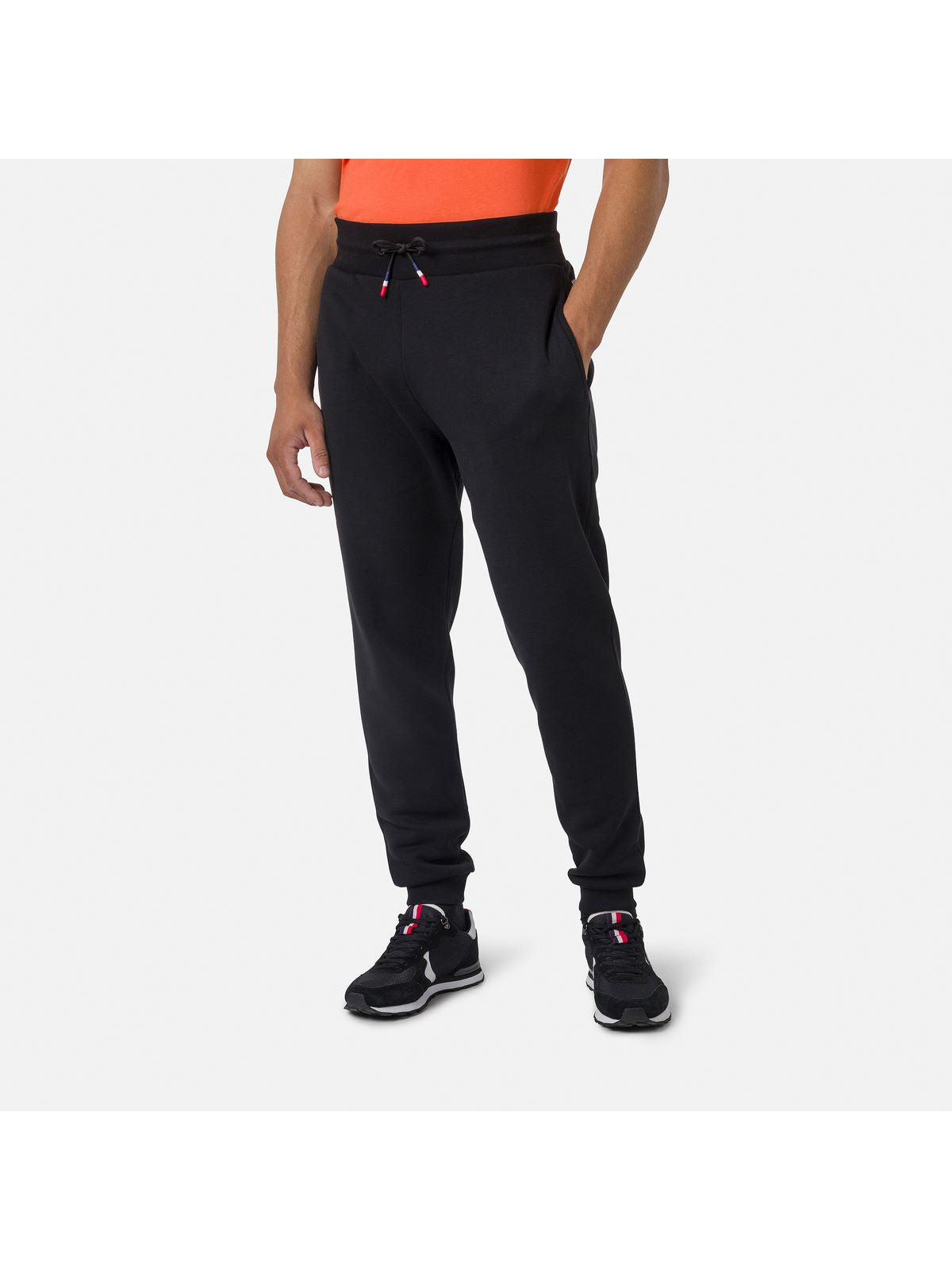 Spodnie dresowe męskie Rossignol LOGO PANT FL czarny - Adventure Sports