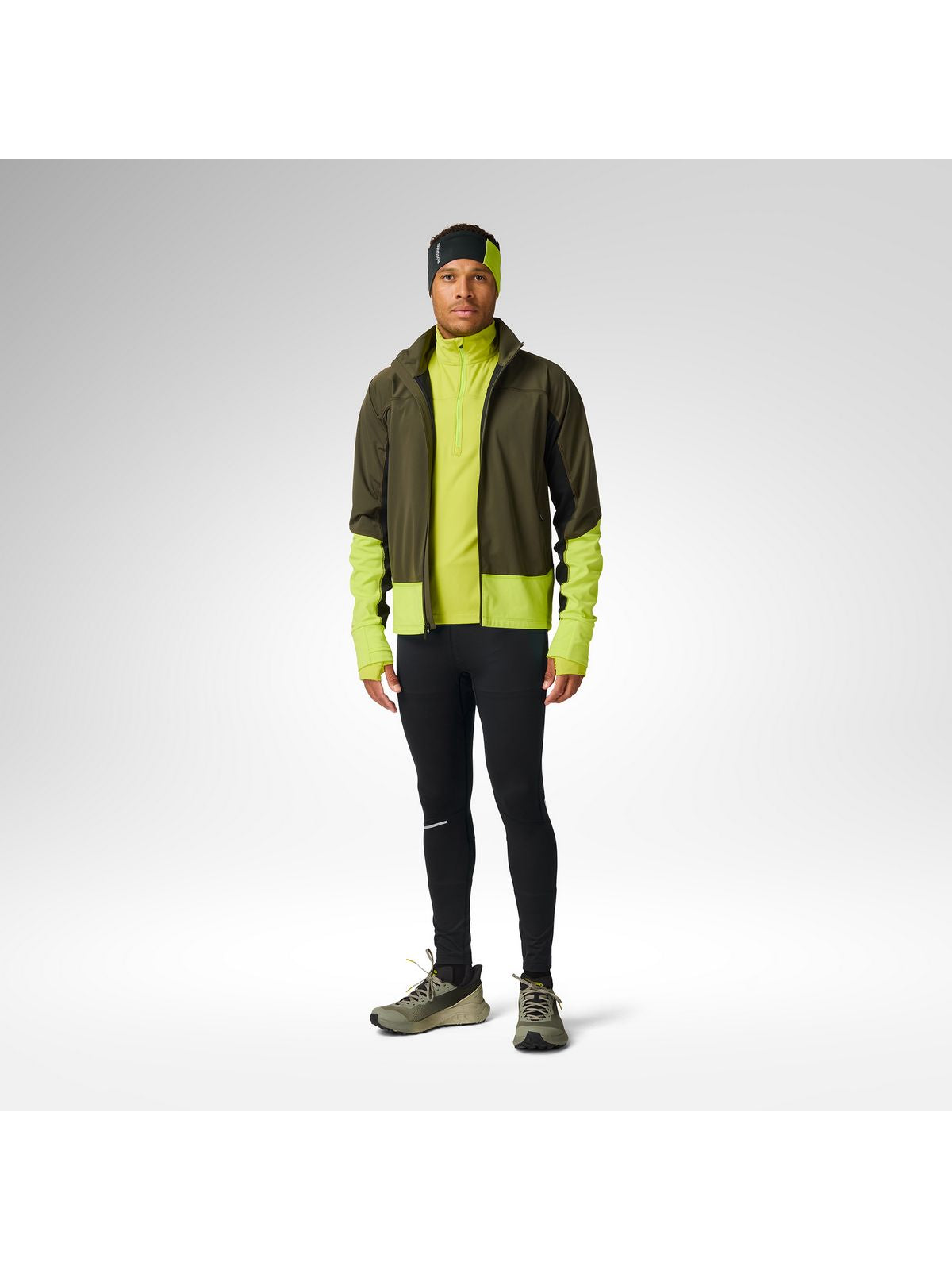 Bluza męska ROSSIGNOL M Half Zip First Layer żółta