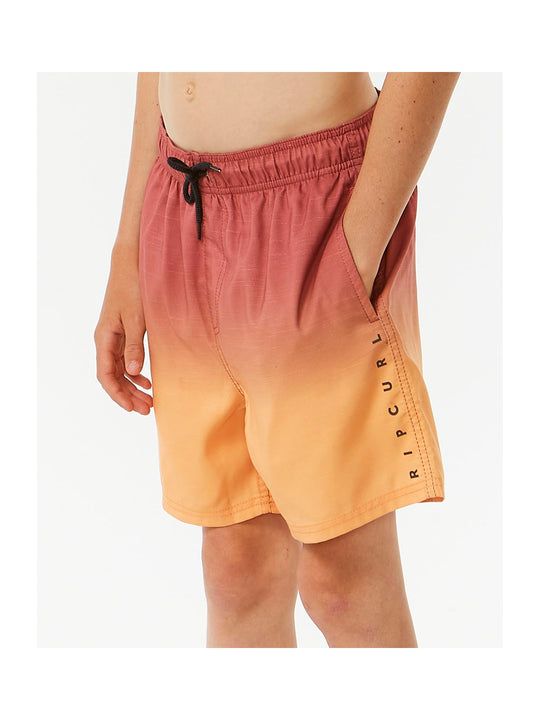 Boardshorty RIP CURL Fade Volley Boy czerwony - Adventure Sports
