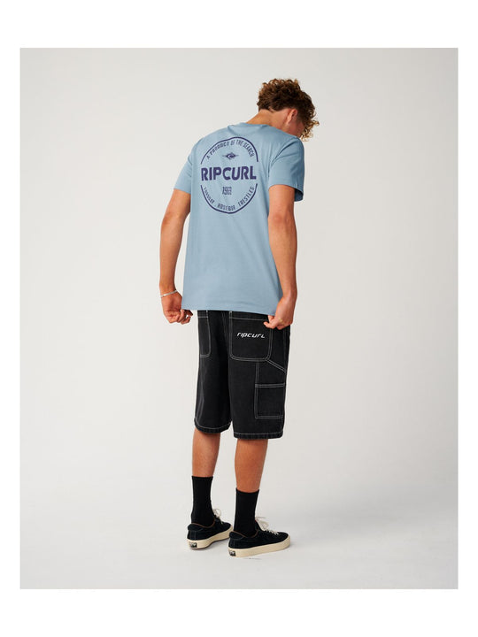 Koszulka męska RIP CURL Staple Tee niebieska
