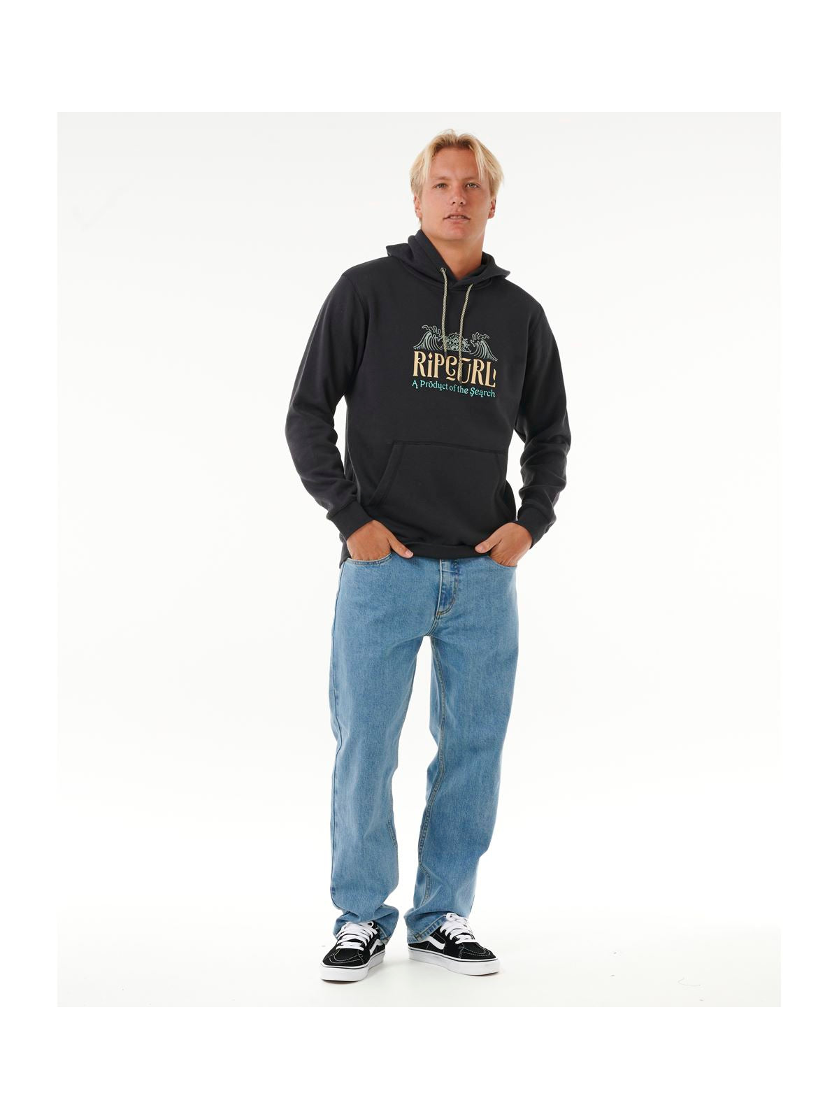 Bluza RIP CURL Down The Line Hooded czarny - Adventure Sports