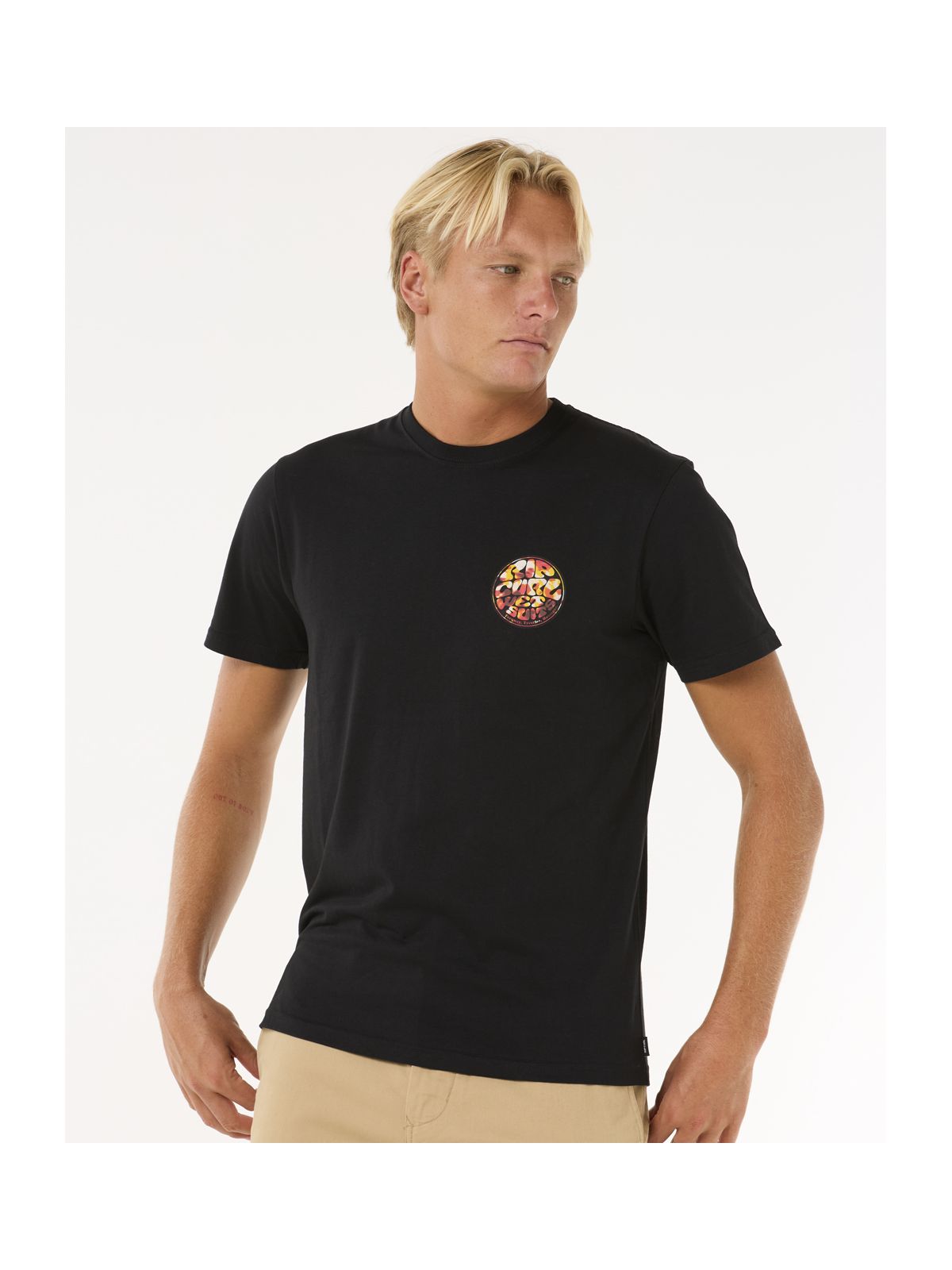 Koszulka RIP CURL Wettie Passage Icon Tee czarny