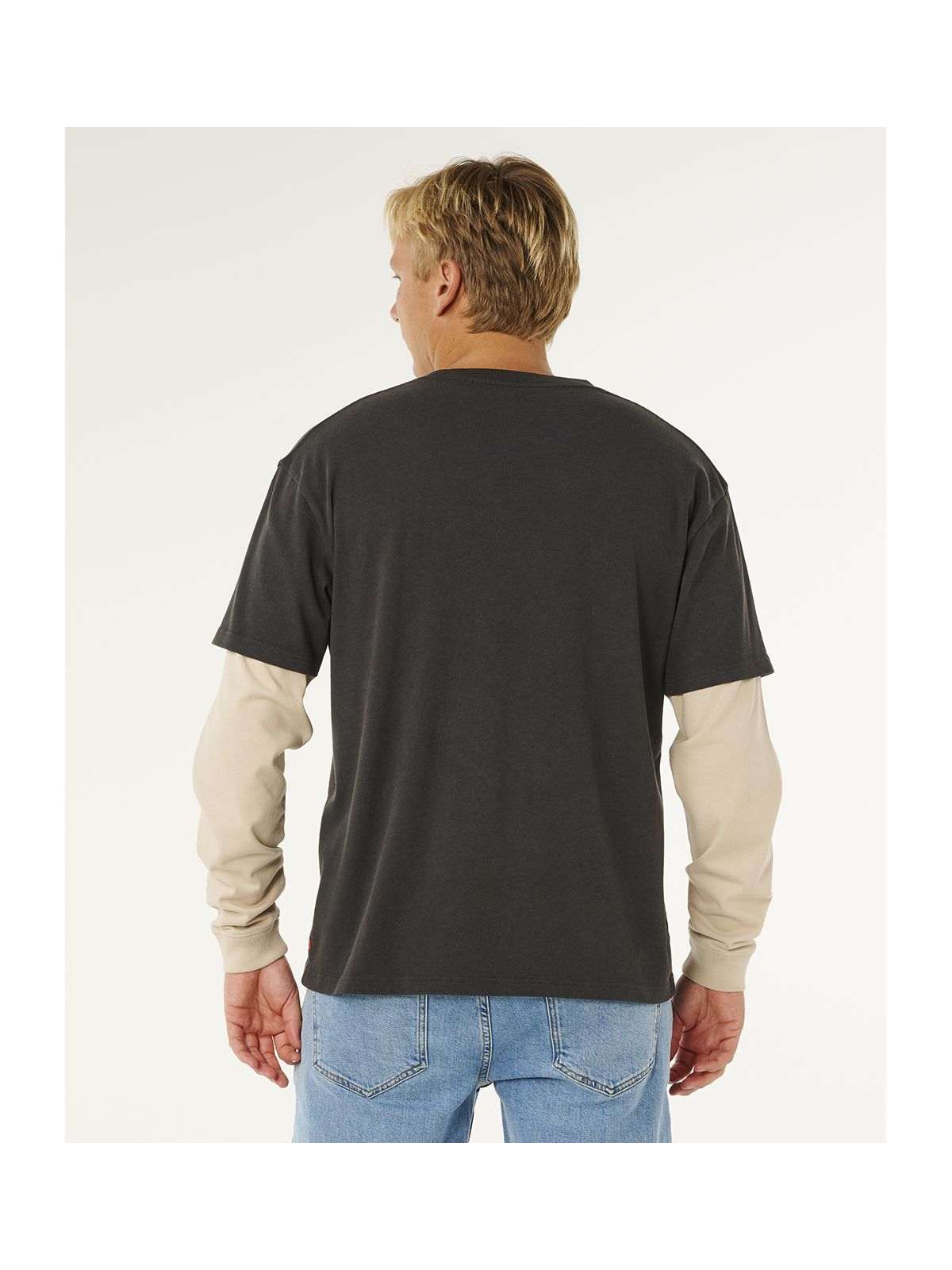 Koszulka męska RIP CURL Inner Visions Smashed L/S Tee czarna