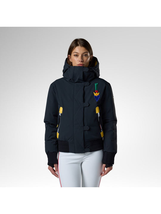 Kurtka narciarska damska ROSSIGNOL W Jcc Bomber Ski Jacket czarna
