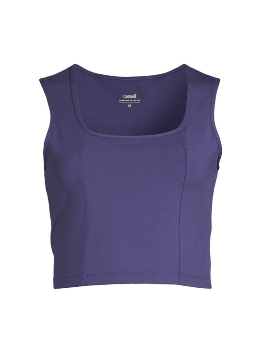 Top damski treningowy Casall Edge Crop fioletowy - Adventure Sports
