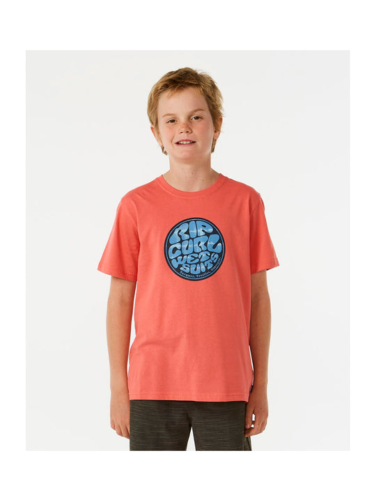 Koszulka RIP CURL Filgree Ss Tee Boy czerwony
