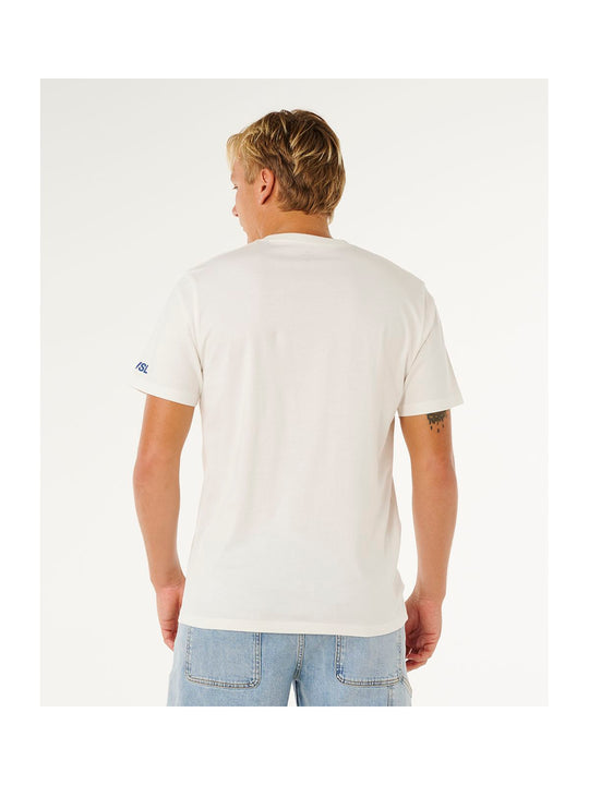 Koszulka męska RIP CURL Meo Peniche Pro 2026 Logo Tee biała
