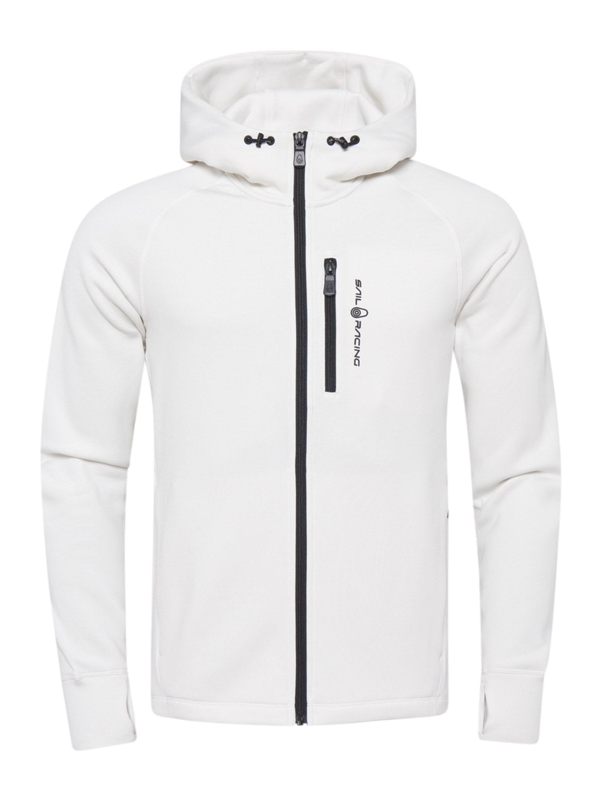 Bluza męska SAIL RACING Spray Powerstretch Zip Hood Biały - Adventure Sports