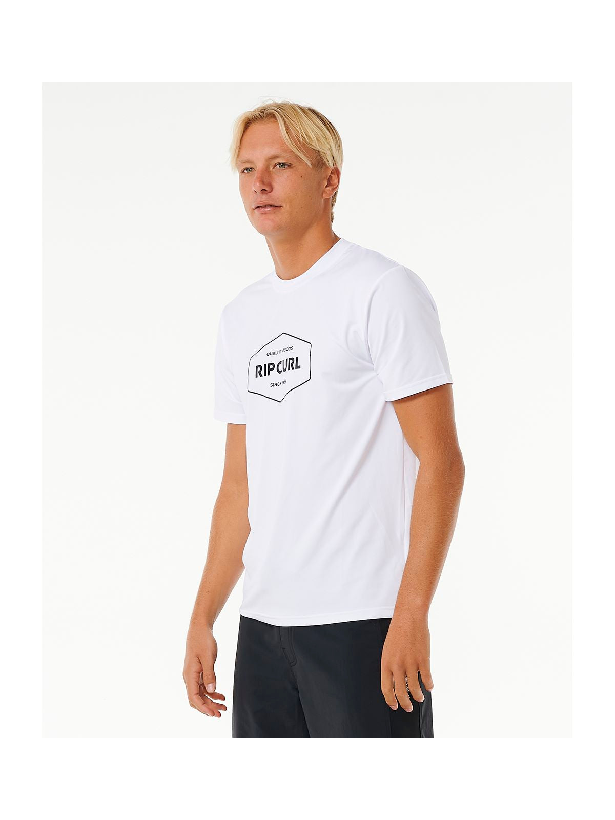 Lycra RIP CURL Stapler Upf S/S biały - Adventure Sports