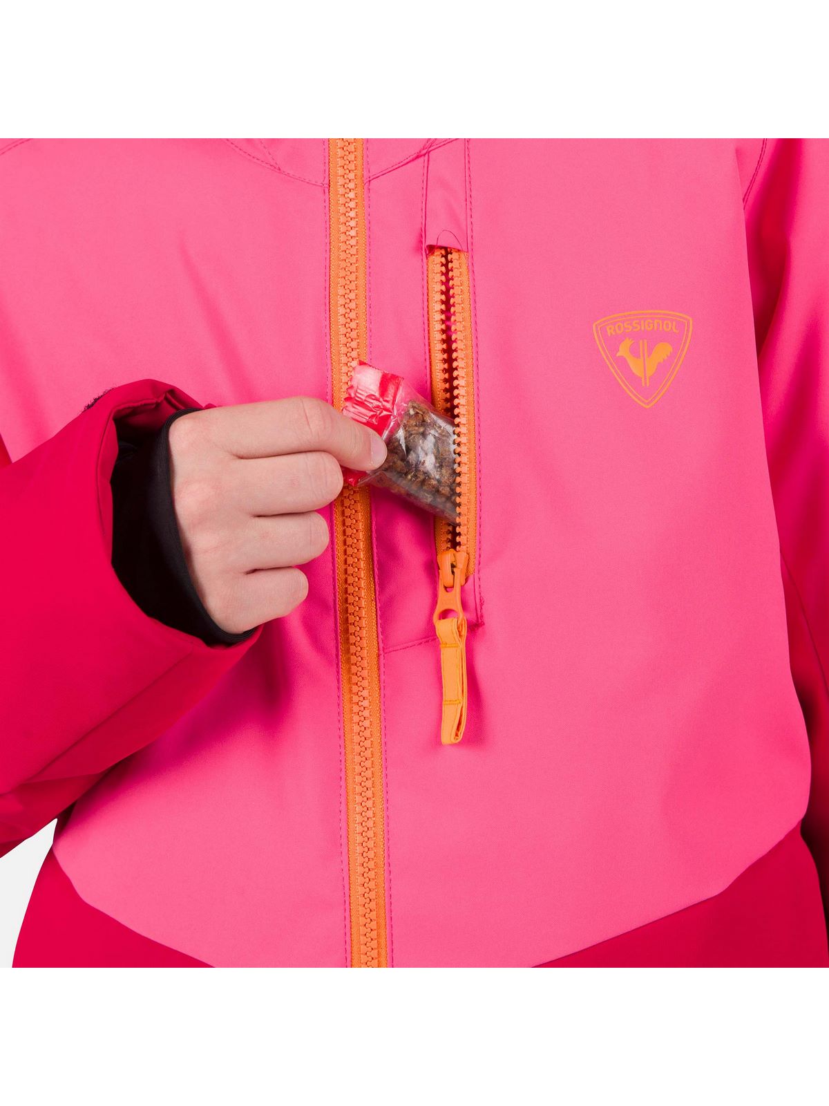 Kurtka narciarska dziecięca Rossignol Jr Wispile Jkt czerwony - Adventure Sports