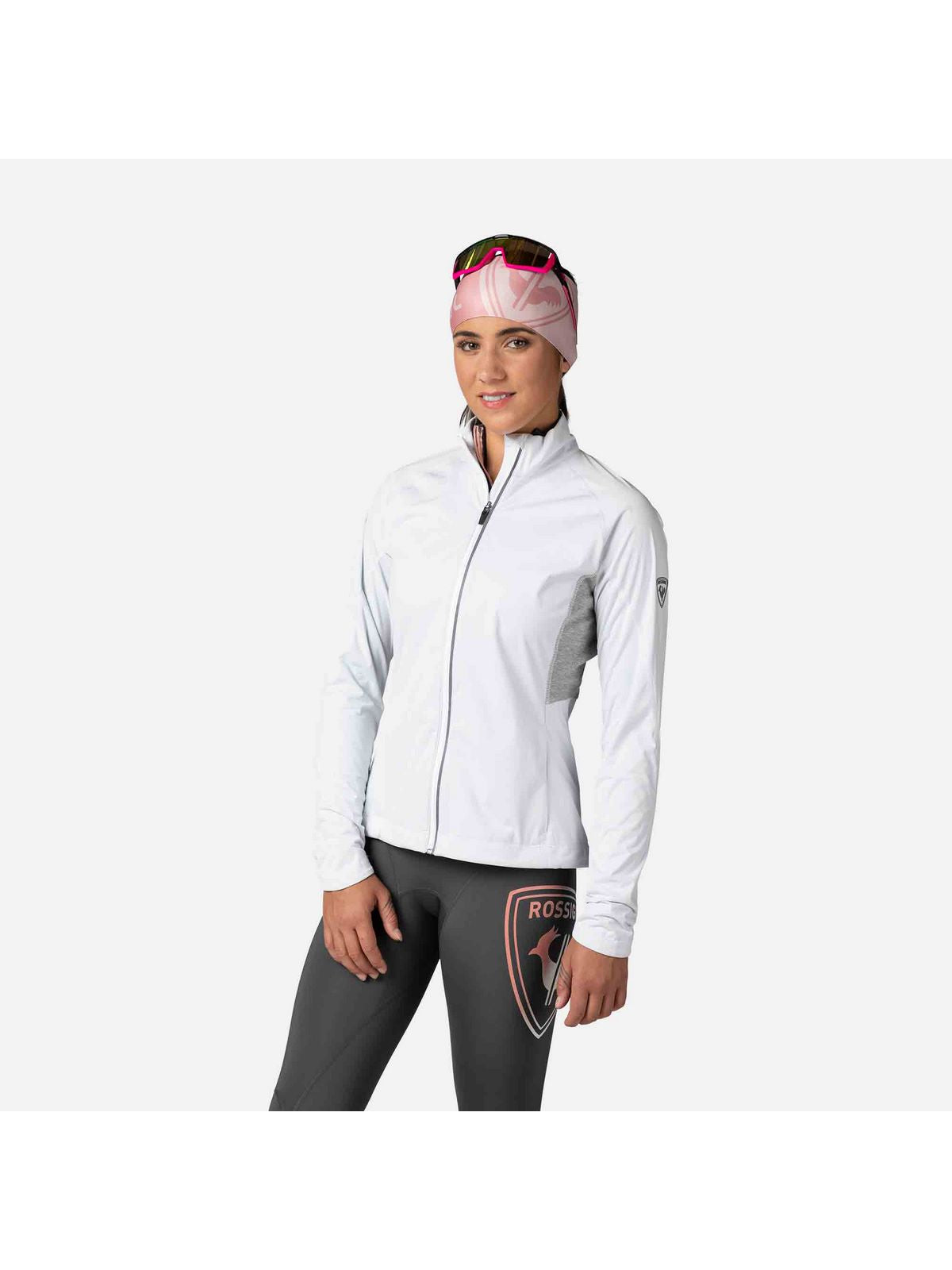 Kurtka do biegania Rossignol damska W Poursuite Jkt biała - Adventure Sports