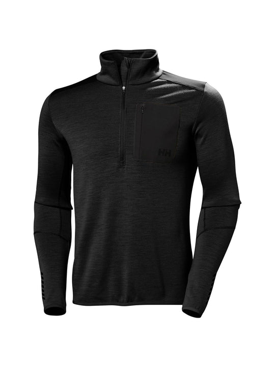 Bluza męska Helly Hansen Lifa Merino Midlayer 1/2 Zip czarna - Adventure Sports
