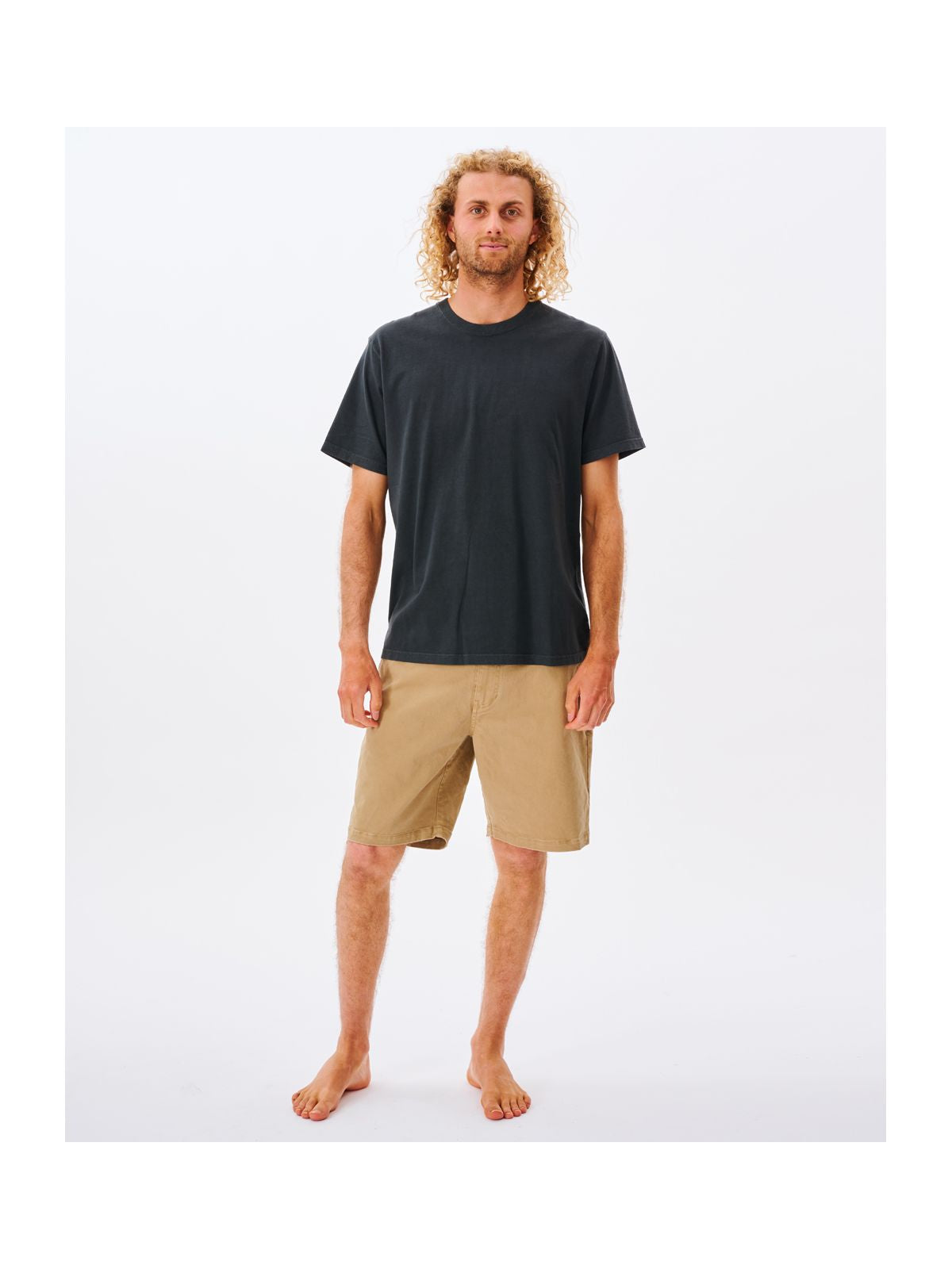 Koszulka męska RIP CURL Plain Wash Tee czarny