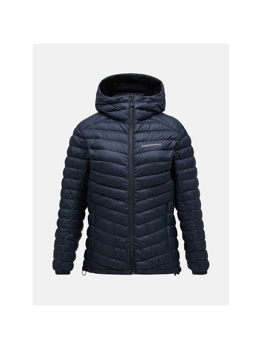 Kurtka damska puchowa Peak Performance W Frost Down Hood Jacket czarny - narciarska - Adventure Sports
