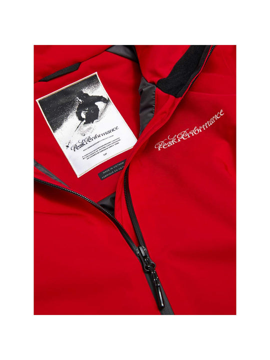 Kurtka narciarska damska PEAK PERFORMANCE 40Y Anima HIPE 2L Insulated Shell Jacket czerwona
