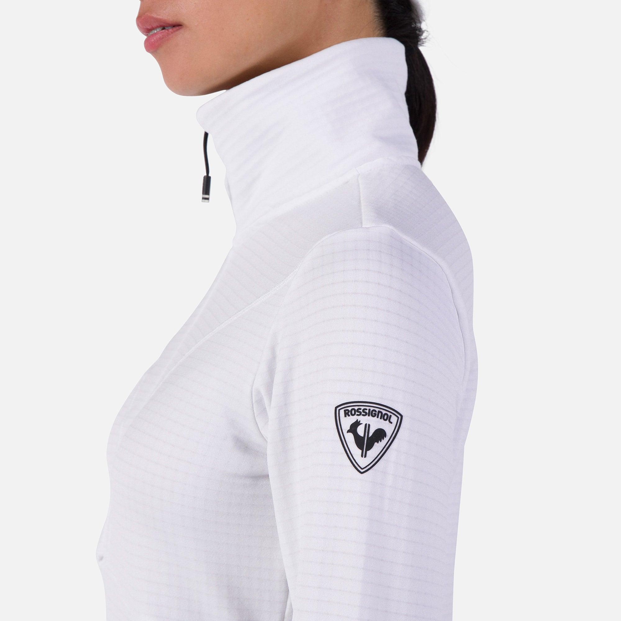 Bluza Rossignol W Blackside Fleece Hz biały - Adventure Sports