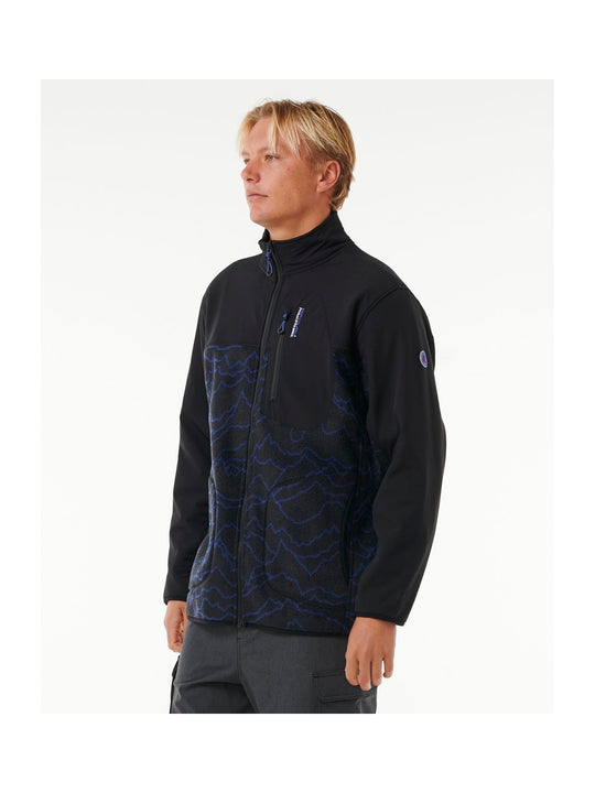 Bluza RIP CURL Anti Series Search Zip Crew czarny - Adventure Sports
