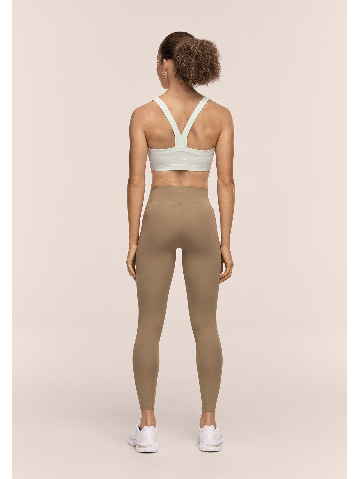 Legginsy treningowe damskie CASALL Essential Tights kolor zielony