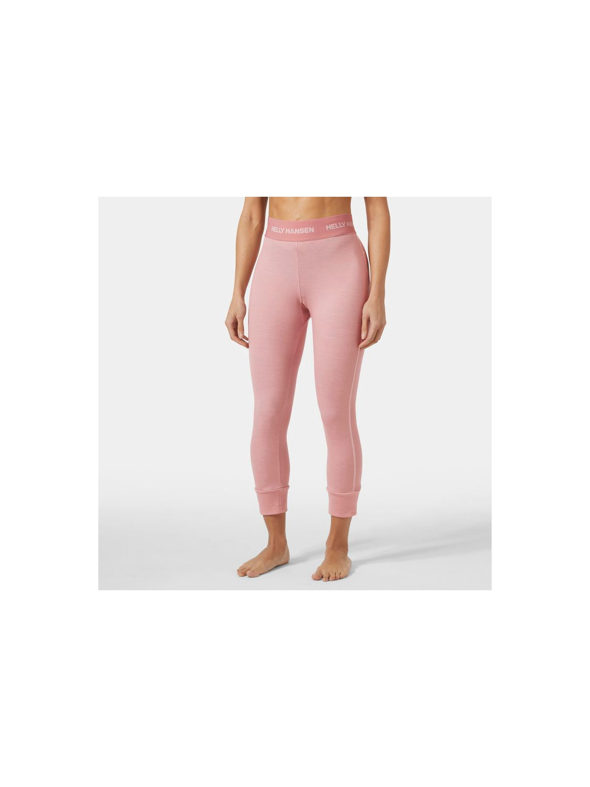 Legginsy damskie HELLY HANSEN W LIFA Merino Midweight 3/4 Pant kolor różowy