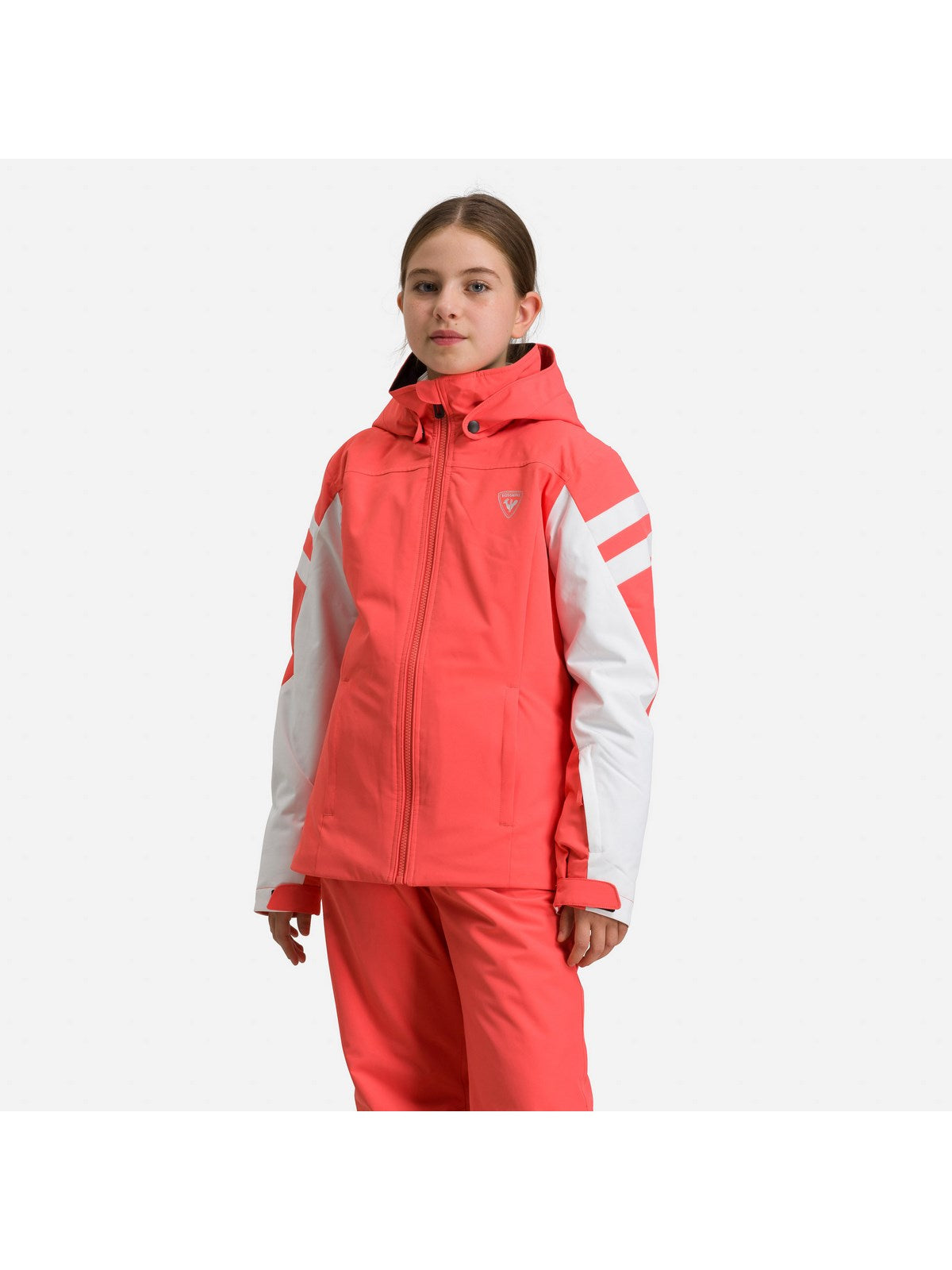 Kurtka narciarska ROSSIGNOL Girl Ski Jkt pomarańczowy - Adventure Sports