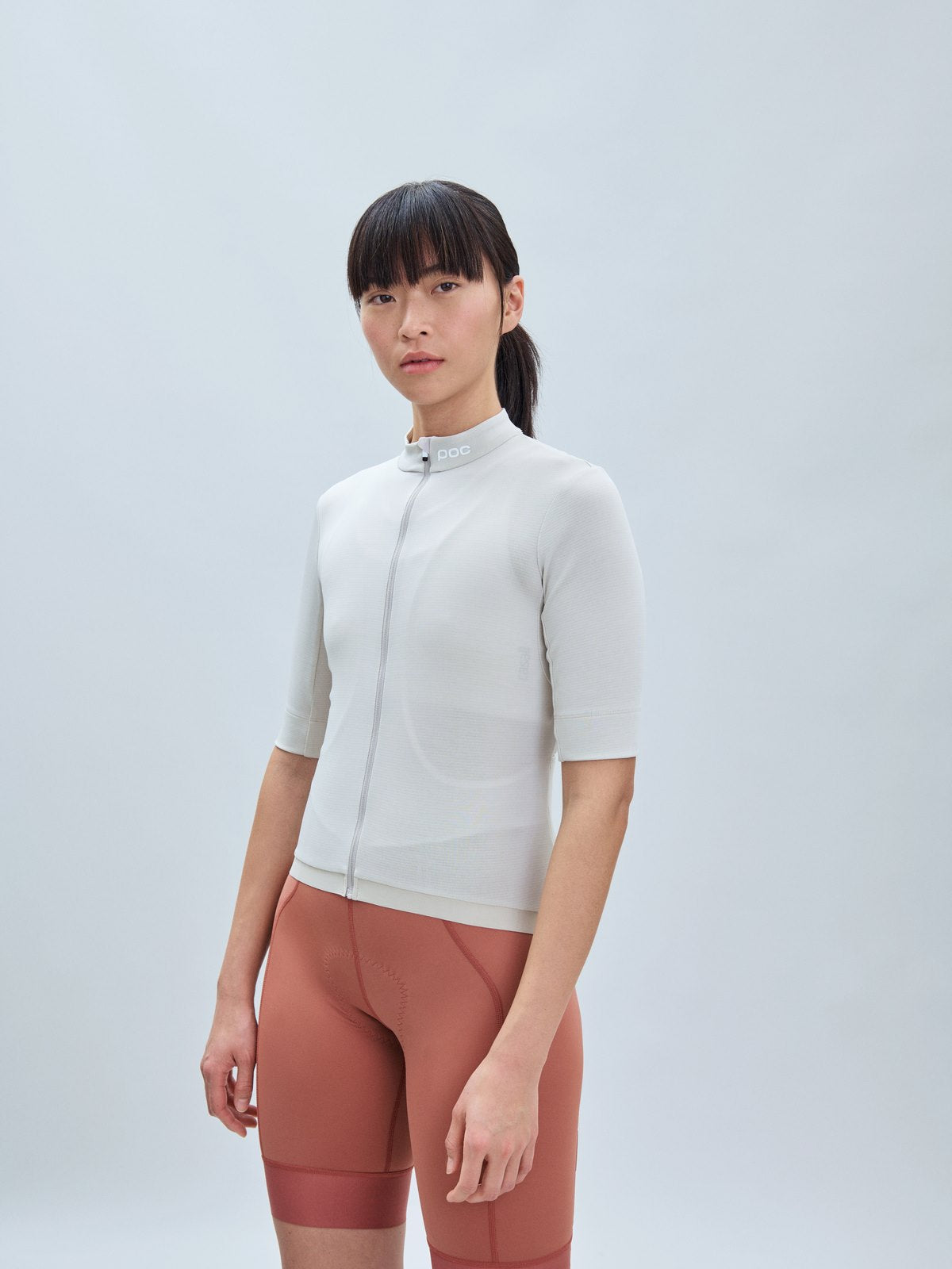 Koszulka rowerowa damska POC W’s Thermal Lite Jersey beżowa - Adventure Sports