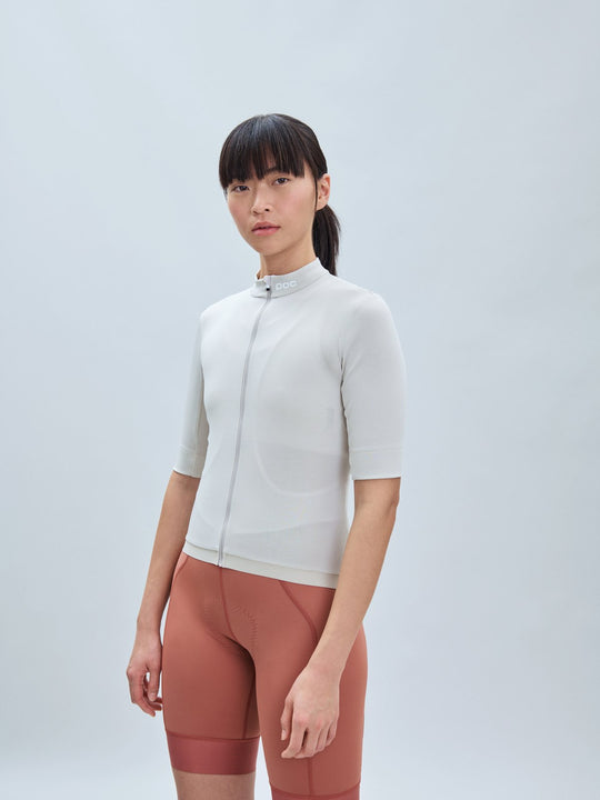 Koszulka rowerowa damska POC W’s Thermal Lite Jersey beżowa - Adventure Sports
