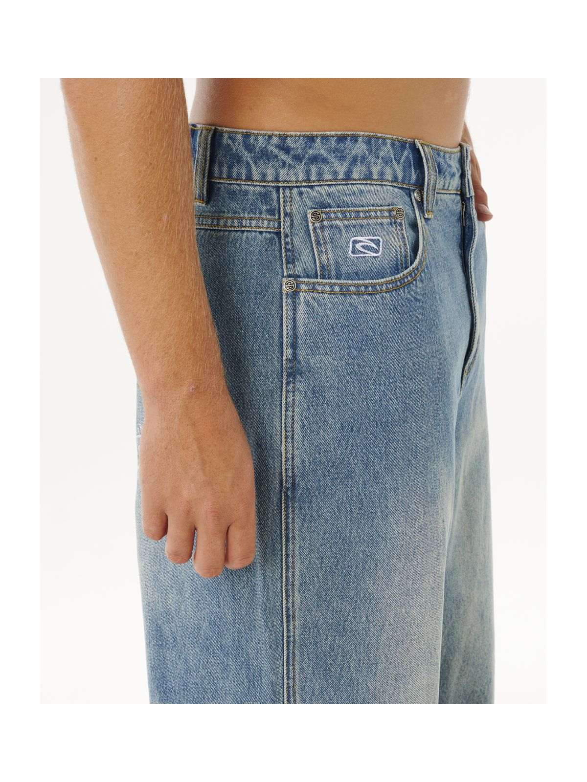 Spodnie męskie RIP CURL Inner Visions Denim Pant niebieskie