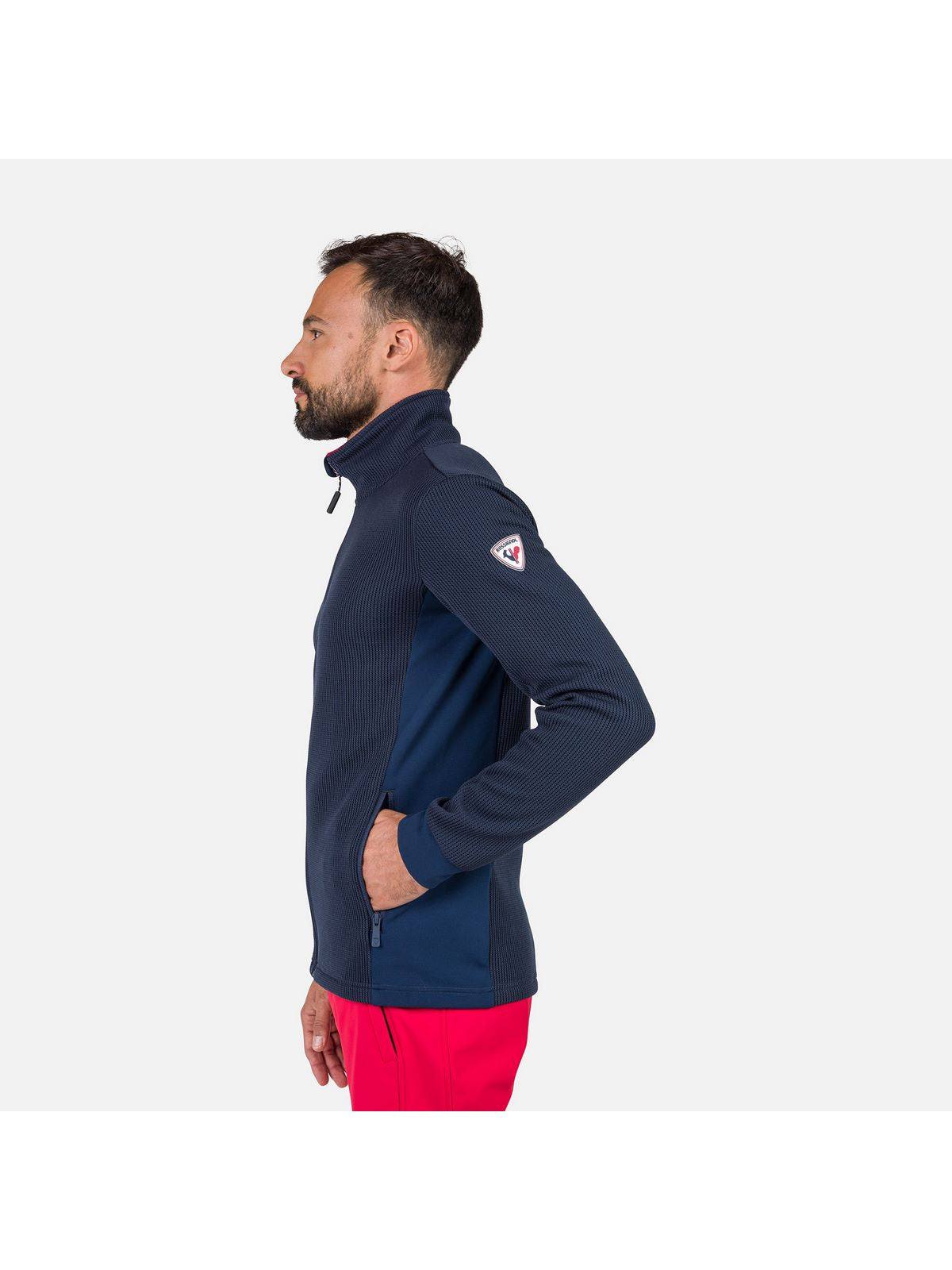 Bluza męska ROSSIGNOL Cieloalto Fleece Fz granatowy
