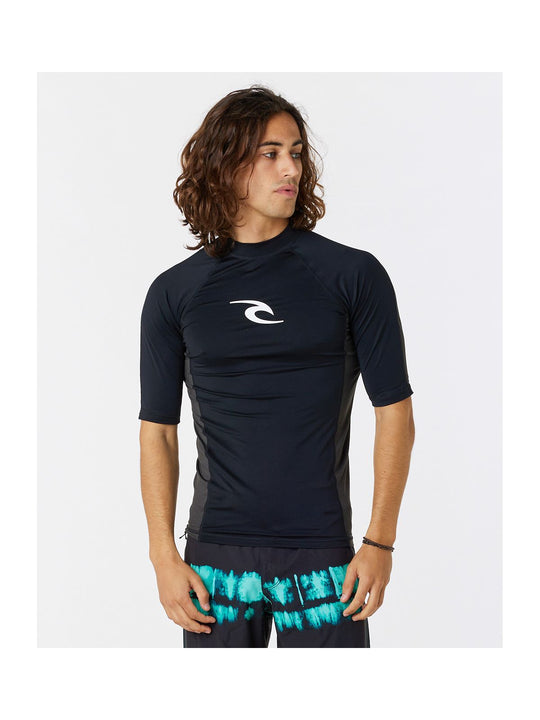 Koszulka do pływania męska RIP CURL Waves Upf Perf S/S czarna
