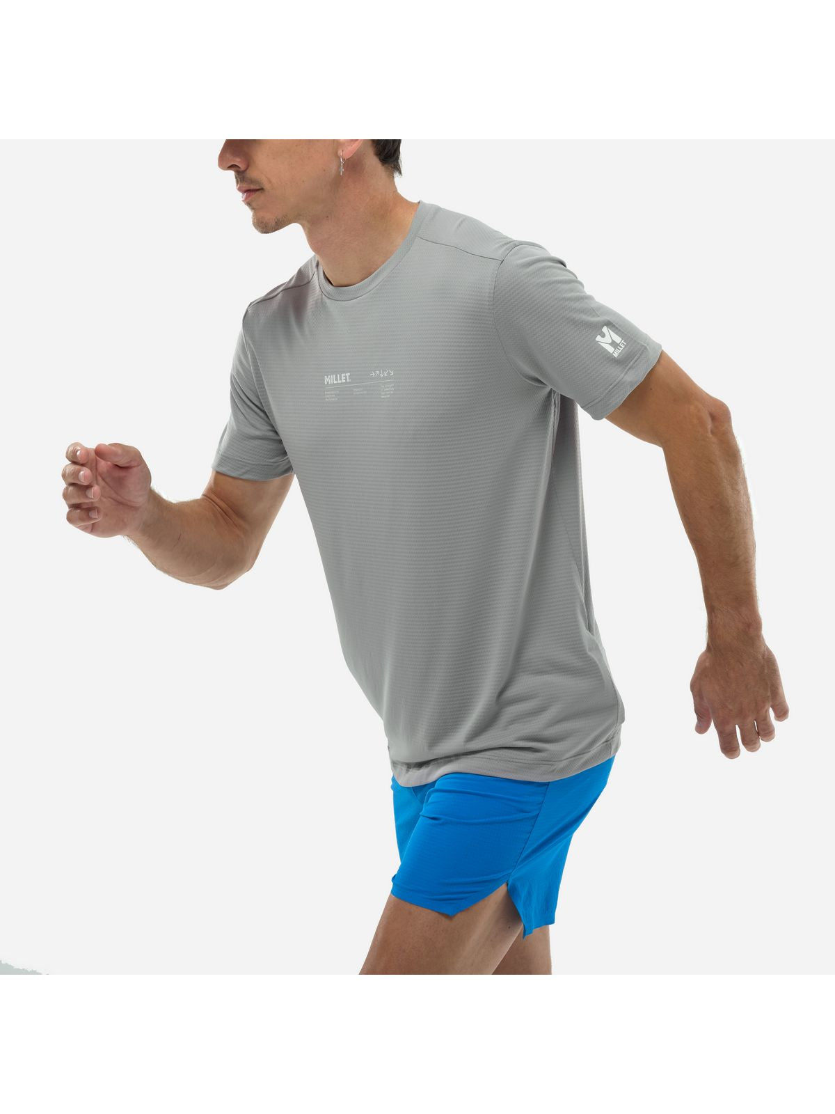 Koszulka męska MILLET Intense Essential Ts Ss M szara