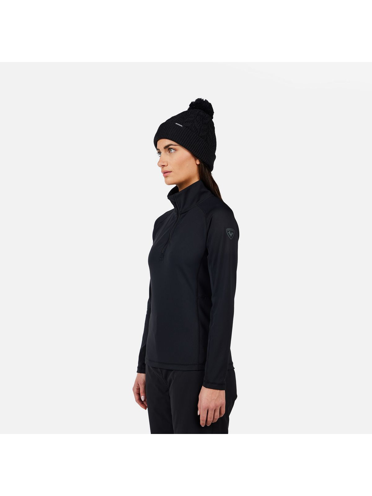 Bluza damska ROSSIGNOL W MID LAYER STRETCH HZ czarna