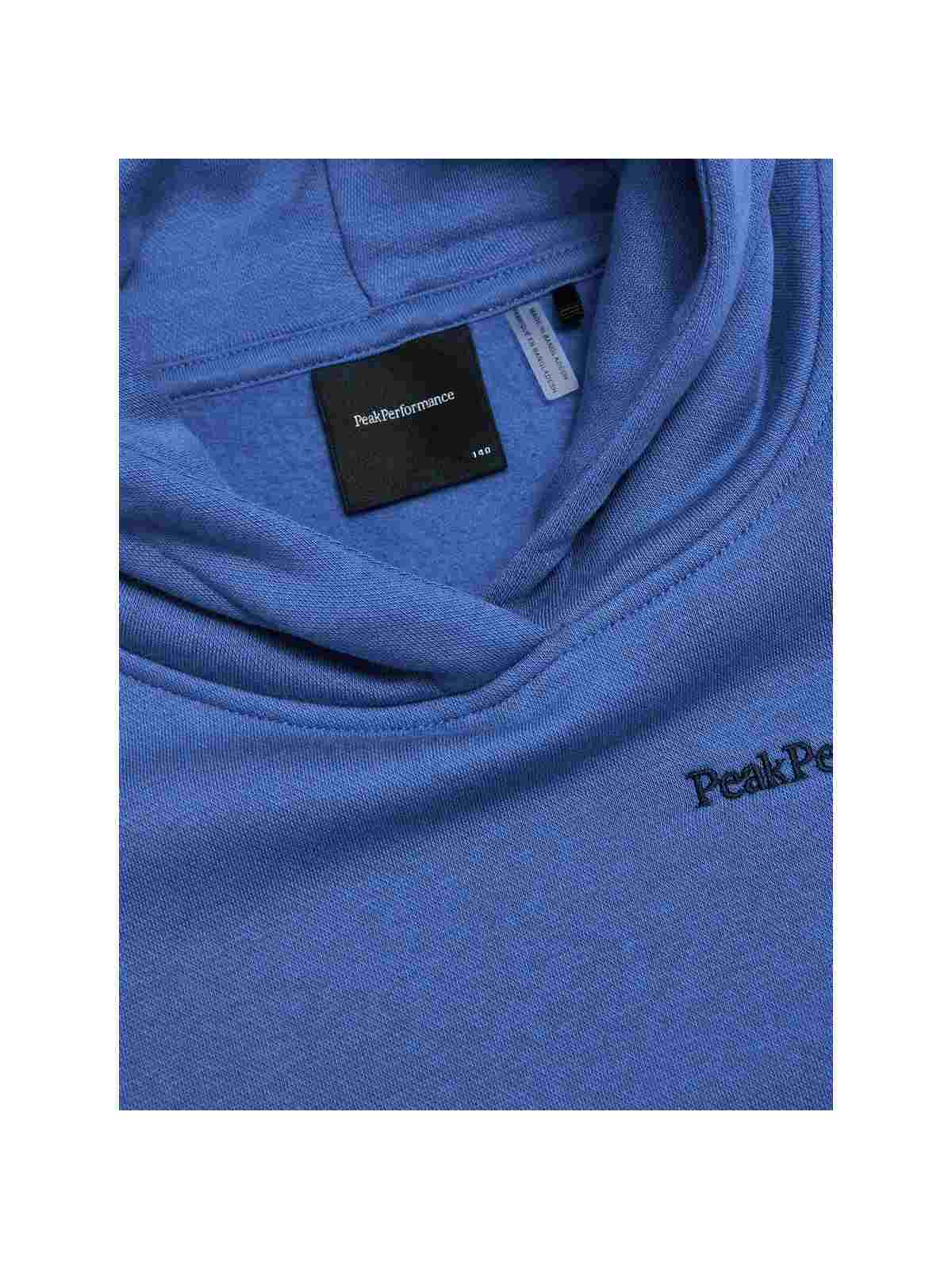 Bluza z kapturem juniorska PEAK PERFORMANCE Original Small Logo Hood niebieska