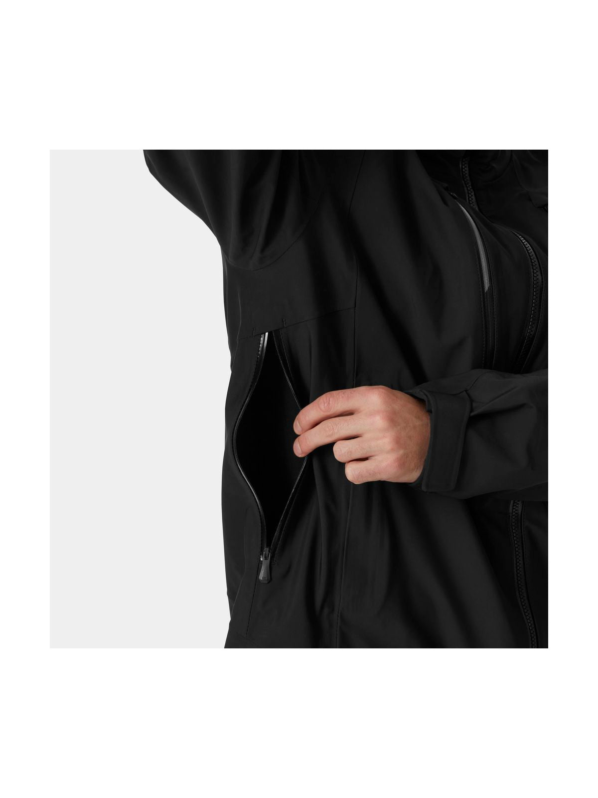 Kurtka narciarska męska HELLY HANSEN ALPHA LONG SHELL czarna