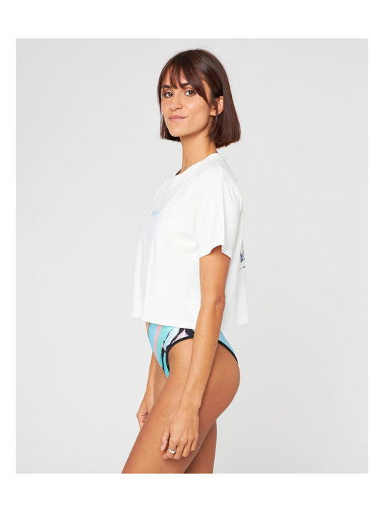 Koszulka RIP CURL Rc X Babapt Crop Tee biały - Adventure Sports
