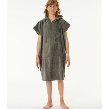 Poncho RIP CURL Logo Hooded Towel Boy szary - Adventure Sports

