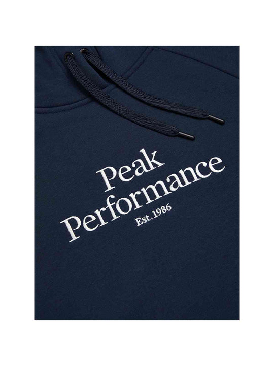 Bluza z kapturem damska Peak Performance W Original Hood niebieska
