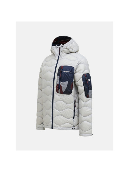 Kurtka puchowa męska PEAK PERFORMANCE Helium AOP Utility Down Hood biała
