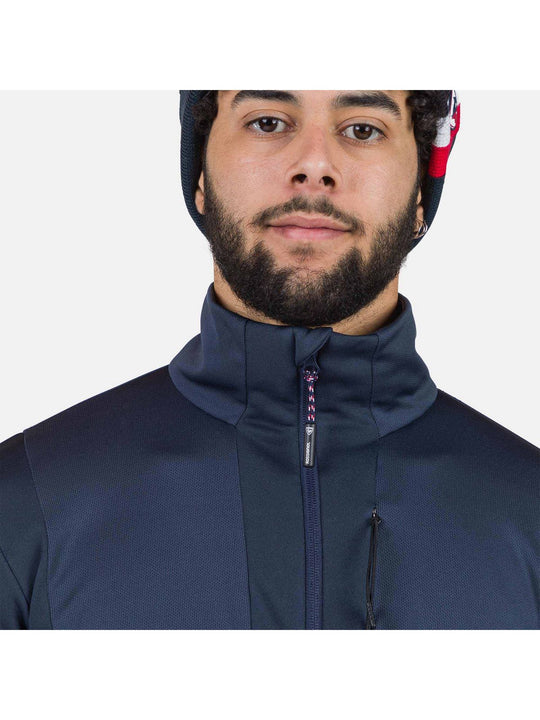 Bluza narciarska męska Rossignol Diretta Fleece Fz granatowa - Adventure Sports
