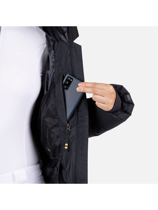 Kurtka puchowa damska Rossignol W Ventina Bomber Down Jkt czarny - narciarska - Adventure Sports
