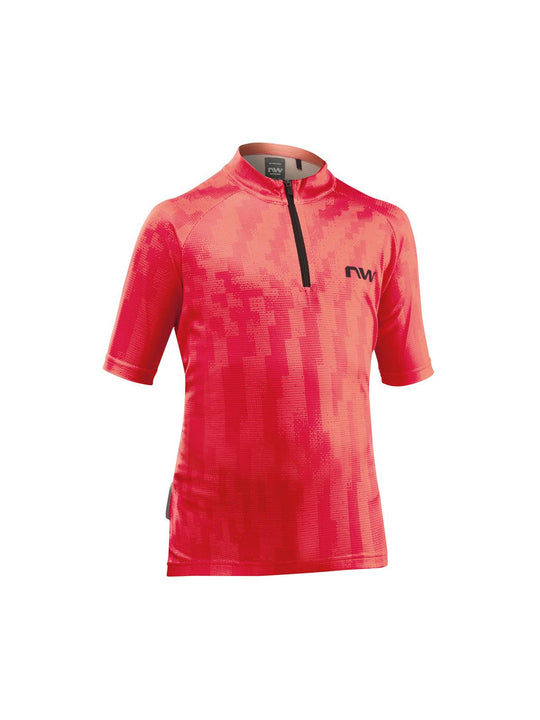 Koszulka rowerowa dla dzieci NORTHWAVE Force Evo Junior Jersey czerwony - Adventure Sports
