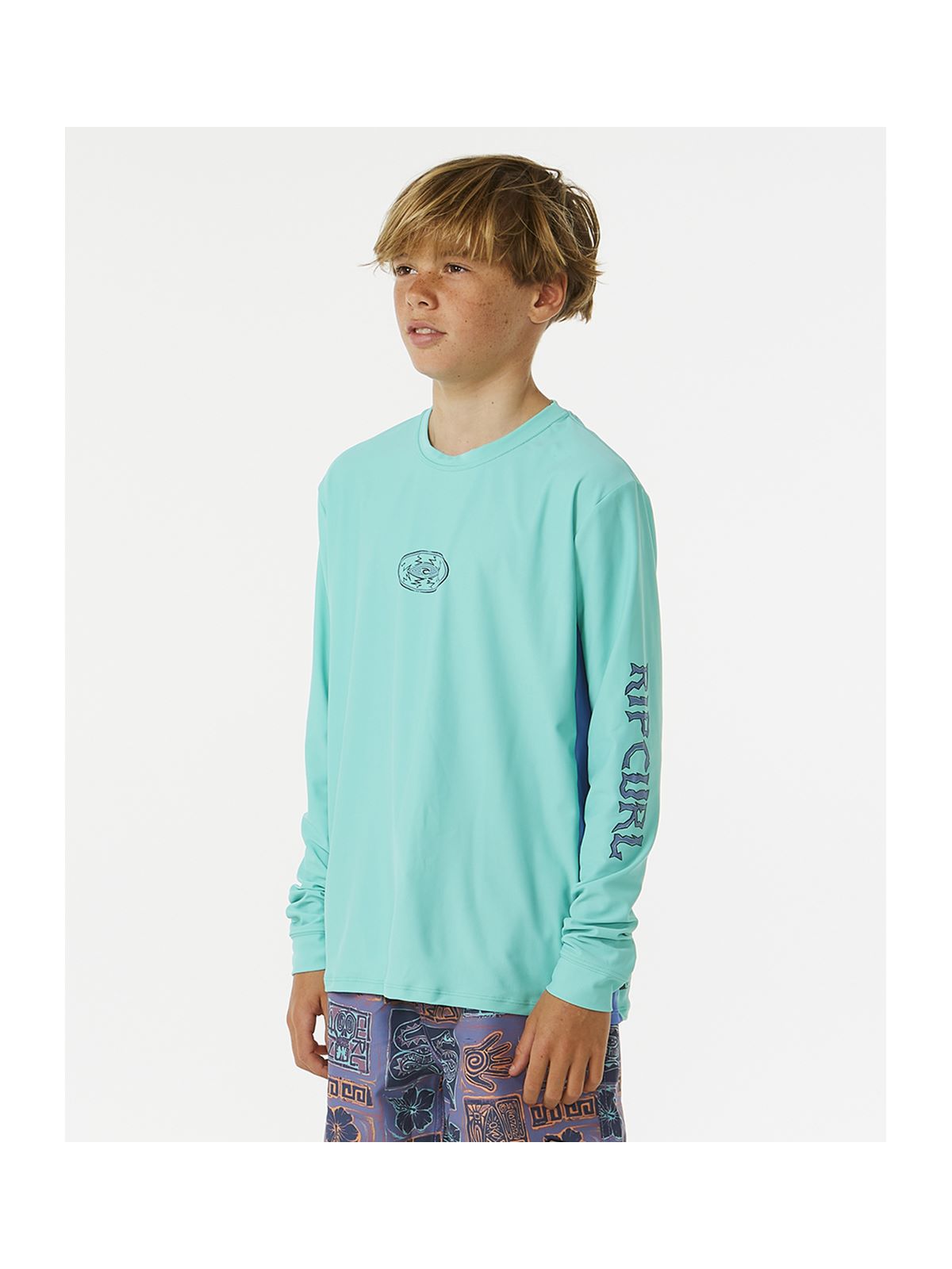 Lycra RIP CURL Lost Islands Upf L/S Boy niebieski - Adventure Sports